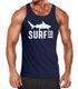 Herren Tanktop Surf Co Hai Shark Muskelshirt Tank Top Muscle Shirt Achselshirt Moonworks®preview