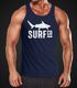 Herren Tanktop Surf Co Hai Shark Muskelshirt Tank Top Muscle Shirt Achselshirt Moonworks®preview