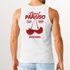 Herren Tanktop Sweet Paraiso – Weißes Muskelshirt mit Kirsch Print & Sommer-Slogan – Sommer Shirt ärmellos aus Baumwolle Neverless®preview