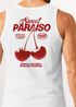 Herren Tanktop Sweet Paraiso – Weißes Muskelshirt mit Kirsch Print & Sommer-Slogan – Sommer Shirt ärmellos aus Baumwolle Neverless®preview