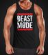 Herren Tanktop Tank Top - Beast Mode Bodybuilder Fitness Gym - MoonWorks®preview