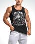 Herren Tanktop Tank Top - Biker T-Shirt Lucky 6  Totenkopf Pik Mottorrad Shopper USA Live to Ride - MoonWorks®preview