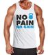 Herren Tanktop Tank Top - No Pain No Gain Bodybuilder Fitness Gym Kettle Bell - MoonWorks®preview