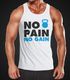 Herren Tanktop Tank Top - No Pain No Gain Bodybuilder Fitness Gym Kettle Bell - MoonWorks®preview