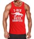 Herren Tanktop Tank Top - T-Rex Hates Burpees - Body Fit MoonWorks®preview