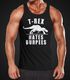 Herren Tanktop Tank Top - T-Rex Hates Burpees - Body Fit MoonWorks®preview