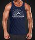 Herren Tanktop The Mountains are Calling and I must go Wandern Berge Moonworks®preview