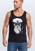 Herren Tanktop Totenkopf Kapitän Captain Skull Bard Hipster Seemann Neverless®preview