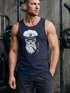Herren Tanktop Totenkopf Kapitän Captain Skull Bard Hipster Seemann Neverless®preview