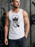 Herren Tanktop Totenkopf Kapitän Captain Skull Bard Hipster Seemann Neverless®preview