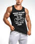 Herren Tanktop Warum ich ohne Akku fahre E-Bike Fahhrad Radfahrer Fun-Shirt Spruch lustig Moonworks®preview