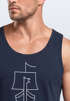 Herren Tanktop Wikinger Schiff Vikings Lineart Slim Fit Neverless®preview