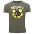 Herren Vintage-Shirt Aufdruck Bee Happy Biene Blume Graffiti Schriftzug Fashion Streetstyle Neverless®preview