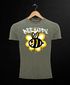 Herren Vintage-Shirt Aufdruck Bee Happy Biene Blume Graffiti Schriftzug Fashion Streetstyle Neverless®preview