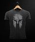 Herren Vintage Shirt Aufdruck Sparta Helm Spartan Warrior Printshirt T-Shirt Used Look Slim Fit Neverless® preview