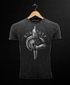 Herren Vintage Shirt Aufdruck Sparta Spartaner-helm Krieger Warrior Schwert Schild Löwe Printshirt T-Shirt Used Look Slim Fit Neverless® preview