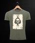 Herren Vintage-Shirt Bedruckt Totenkopf Skull Spielkarte Pik Ass Kartenspiel Printshirt Used Look Neverless®preview