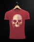 Herren Vintage Shirt Bedruckt Totenkopf Totenschädel Skull Tattoo Tribal Printshirt T-Shirt Aufdruck Used Look Neverless®preview