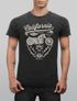 Herren Vintage Shirt Biker Motorrad Schriftzug California Full Tank Used Look Slim Fit Neverless® preview