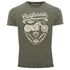 Herren Vintage Shirt Biker Motorrad Schriftzug California Full Tank Used Look Slim Fit Neverless® preview