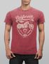Herren Vintage Shirt Biker Motorrad Schriftzug California Full Tank Used Look Slim Fit Neverless® preview