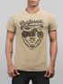 Herren Vintage Shirt Biker Motorrad Schriftzug California Full Tank Used Look Slim Fit Neverless® preview
