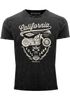 Herren Vintage Shirt Biker Motorrad Schriftzug California Full Tank Used Look Slim Fit Neverless® preview