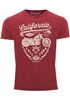 Herren Vintage Shirt Biker Motorrad Schriftzug California Full Tank Used Look Slim Fit Neverless® preview