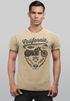 Herren Vintage Shirt Biker Motorrad Schriftzug California Full Tank Used Look Slim Fit Neverless® preview