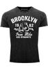 Herren Vintage Shirt Boxen Iron Mike Brooklyn Retro Design Printshirt T-Shirt Aufdruck Used Look Neverless®preview