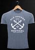 Herren Vintage Shirt gekreuzte Anker Old Anchor Nautical Used Look Neverless®preview