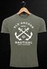 Herren Vintage Shirt gekreuzte Anker Old Anchor Nautical Used Look Neverless®preview