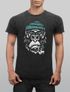 Herren Vintage Shirt Gorilla Affe Monkey Captain Sailor Seemann Printshirt T-Shirt Aufdruck Used Look Neverless®preview
