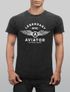 Herren Vintage Shirt Legendary NYC Aviator Air Force Luftwaffe Flügel Printshirt Used Look Slim Fit Neverless®preview