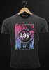 Herren Vintage Shirt Los Angeles Retro 80er Style Palmen USA Sunset Boulevard Fashion Streetstyle Used Look Neverless®preview