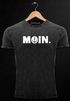 Herren Vintage Shirt Moin Dialekt Norden Hamburg Anker Printshirt T-Shirt Aufdruck Used Look Neverless®preview