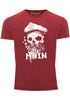 Herren Vintage Shirt Moin Kapitän Totenkopf Anker Bart Hamburg Printshirt T-Shirt Aufdruck Used Look Neverless®preview