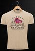 Herren Vintage Shirt Norway Explore norwegische Flagge Norwegen Printshirt Used Look Slim Fit Neverless®preview