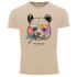 Herren Vintage Shirt Panda Bär Aufdruck Tiermotiv Printshirt T-Shirt Fasion Streetstyle Used Look Neverless®preview