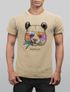 Herren Vintage Shirt Panda Bär Aufdruck Tiermotiv Printshirt T-Shirt Fasion Streetstyle Used Look Neverless®preview