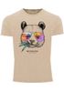 Herren Vintage Shirt Panda Bär Aufdruck Tiermotiv Printshirt T-Shirt Fasion Streetstyle Used Look Neverless®preview