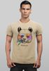 Herren Vintage Shirt Panda Bär Aufdruck Tiermotiv Printshirt T-Shirt Fasion Streetstyle Used Look Neverless®preview