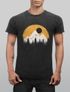 Herren Vintage Shirt Print Natural Badge Logo Wandern Outdoor Fashion Männer Used Look Neverless®preview