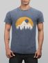 Herren Vintage Shirt Print Natural Badge Logo Wandern Outdoor Fashion Männer Used Look Neverless®preview