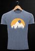 Herren Vintage Shirt Print Natural Badge Logo Wandern Outdoor Fashion Männer Used Look Neverless®preview