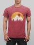 Herren Vintage Shirt Print Natural Badge Logo Wandern Outdoor Fashion Männer Used Look Neverless®preview