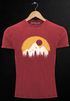 Herren Vintage Shirt Print Natural Badge Logo Wandern Outdoor Fashion Männer Used Look Neverless®preview