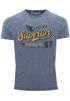 Herren Vintage Shirt Retro Motiv Schriftzug Superior Legend Flügel Printshirt T-Shirt Aufdruck Used Look Slim Fit Neverless®preview