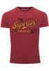 Herren Vintage Shirt Retro Motiv Schriftzug Superior Legend Flügel Printshirt T-Shirt Aufdruck Used Look Slim Fit Neverless®preview