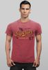 Herren Vintage Shirt Retro Motiv Schriftzug Superior Legend Flügel Printshirt T-Shirt Aufdruck Used Look Slim Fit Neverless®preview